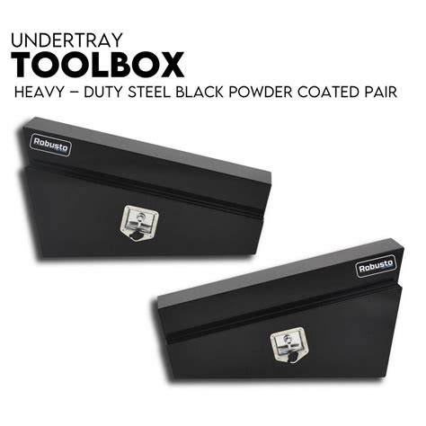 black steel under tray tool box|harbor freight underbody tool box.